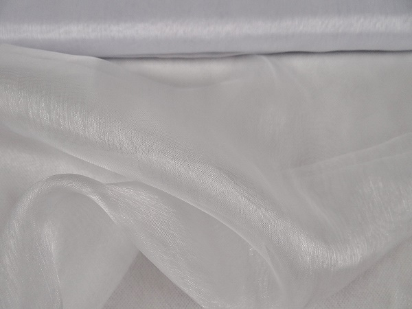 5003-weiss Organza, weiß, uni