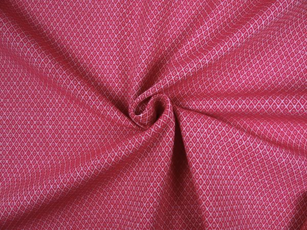 Raute-fuchsia-1-351530-1123-390-3 Dekostoff Jacquard, Diamant pink