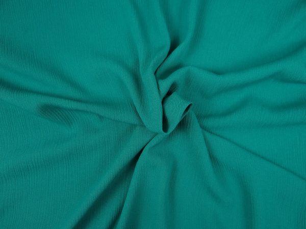  Blusenstoff , Viskose Crincle, petrol