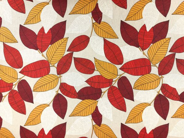 Dekostoff, Blätter, Herbstfarben Dekostoff, Blätter, Herbstfarben