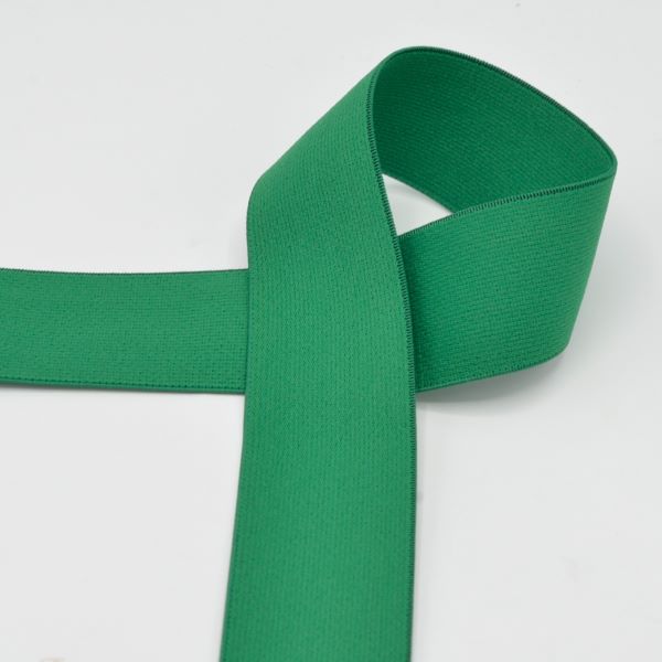 Gummiband grasgrün, 4 cm breit