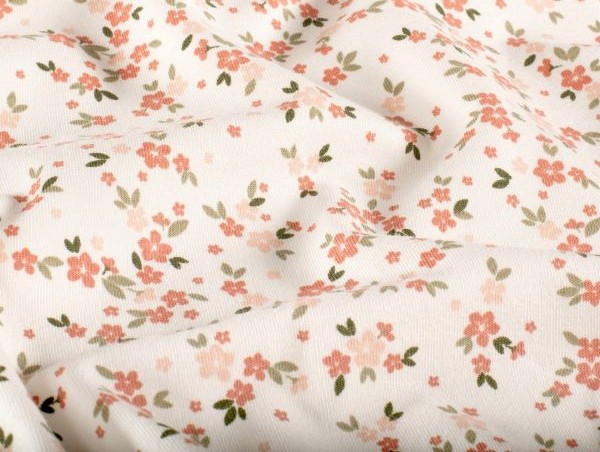 Jersey , Millefleurs, ivory / pastell