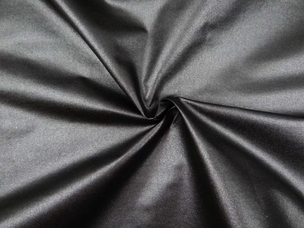 Abschnitt beschichtete Baumwolle, schwarz