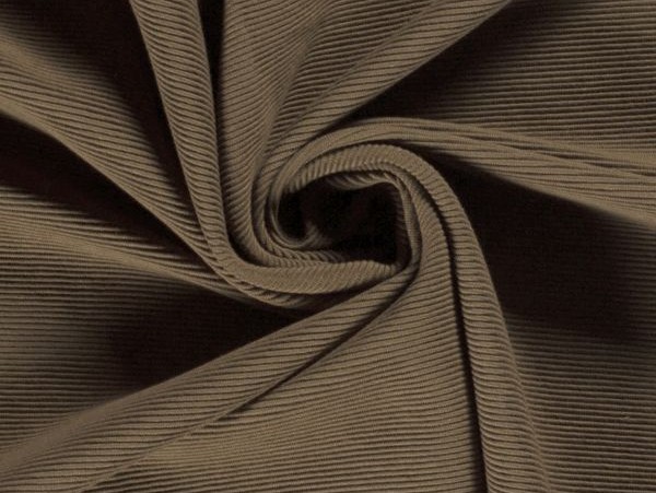 Jersey , Rippenware, taupe dunkel Jersey , Rippenware, taupe dunkel