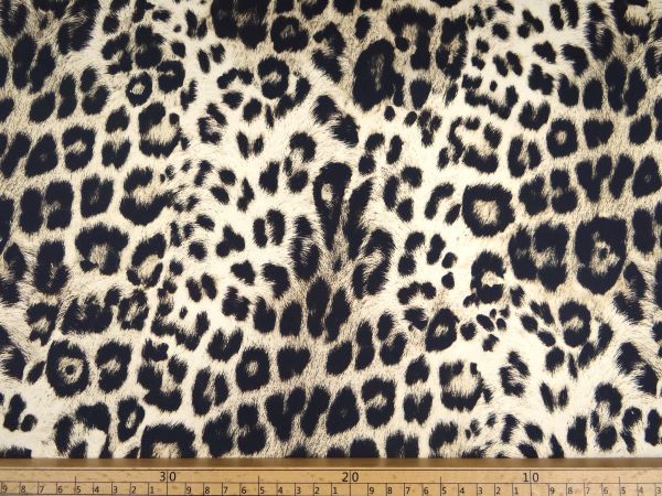 % Angebot % Futterstoff Polyester gemustert Leopard 