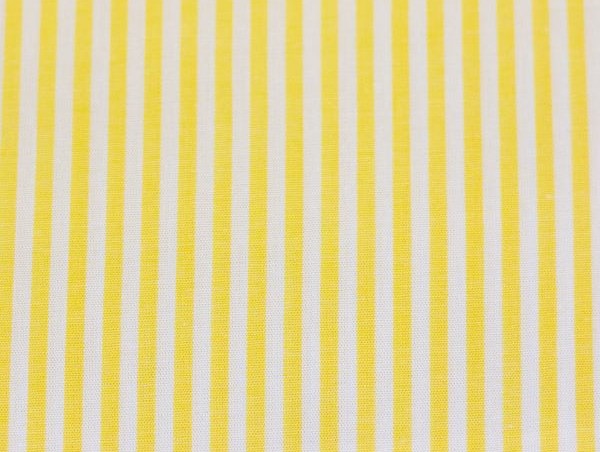 100 % Baumwolle Streifen, 3 mm, gelb