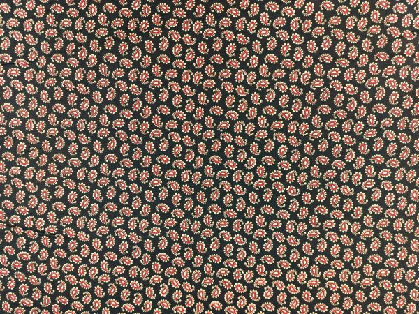 100 % Baumwolle , Paisley, schwarz