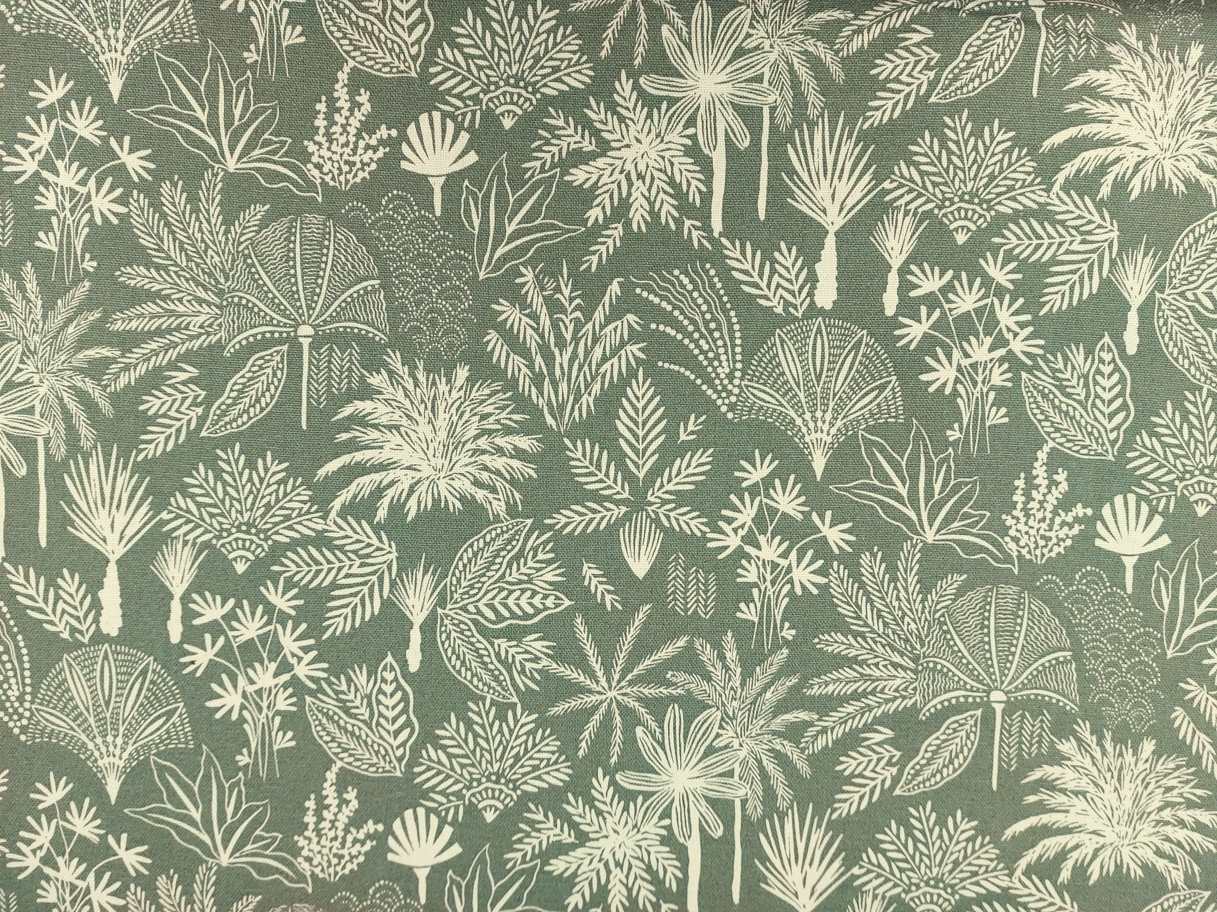 Dekostoff Palmen, dusty mint