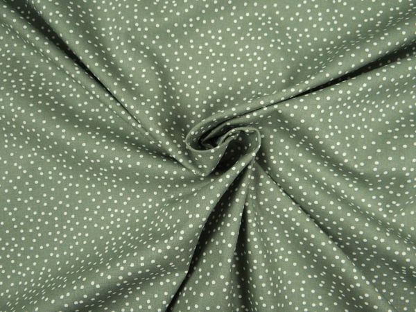 100 % Baumwolle Punkte dusty mint