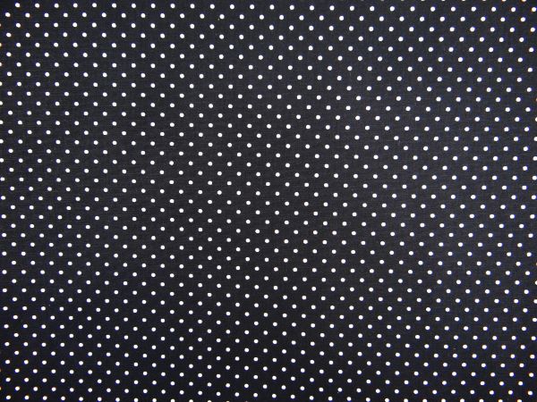 Abschnitt beschichtete Baumwolle, Punkte, schwarz