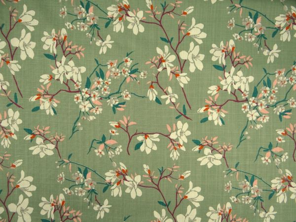 Dekostoff, Kirschblüte , mint