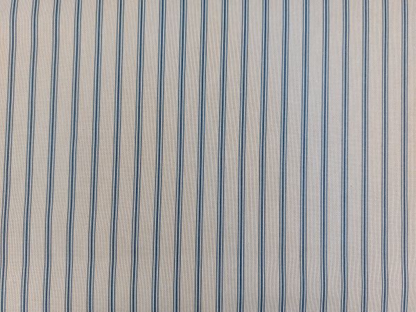 Dekostoff , Canvasstoff, schmale Streifen in bleu Dekostoff , Canvasstoff, schmale Streifen in bleu
