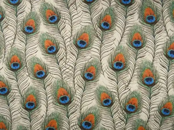 Dekostoff Pfauenfedern