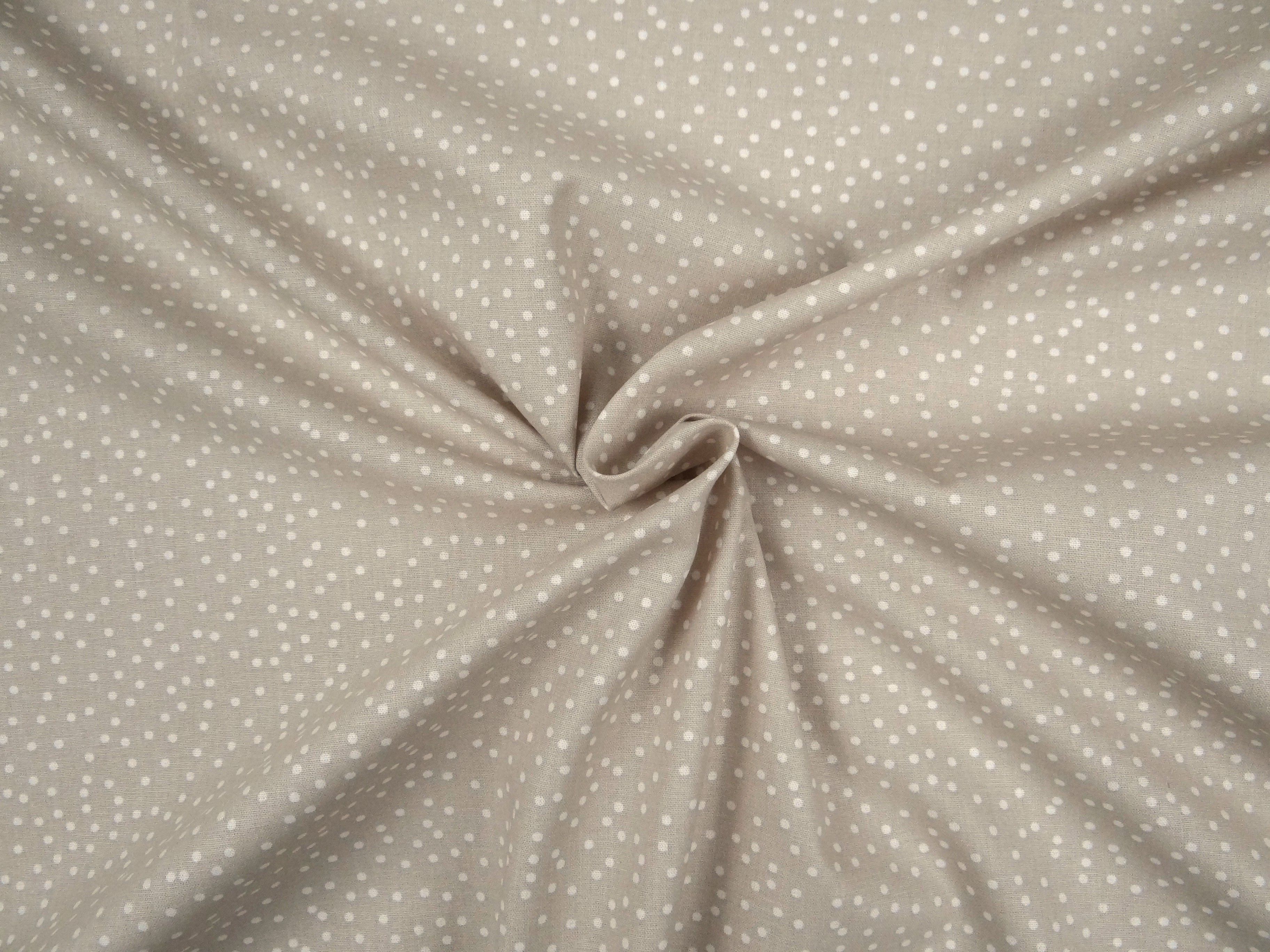 100 % Baumwolle Punkte sand