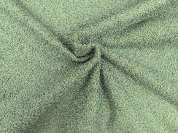 Teddy Bouclé / Rückseite Fleece, uni mint 