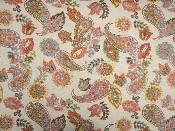 Dekostoff, Gobelin, Paisley, pastell