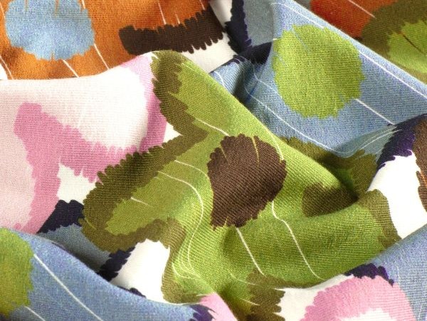 Jersey , French Terry , große Blüten