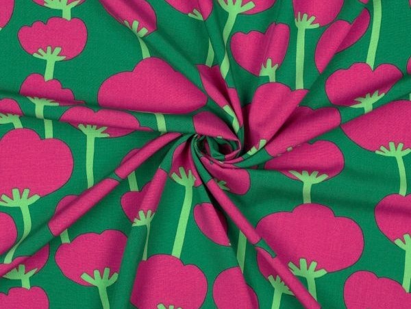  Bluse, Viskose , florales Muster, grün / lila