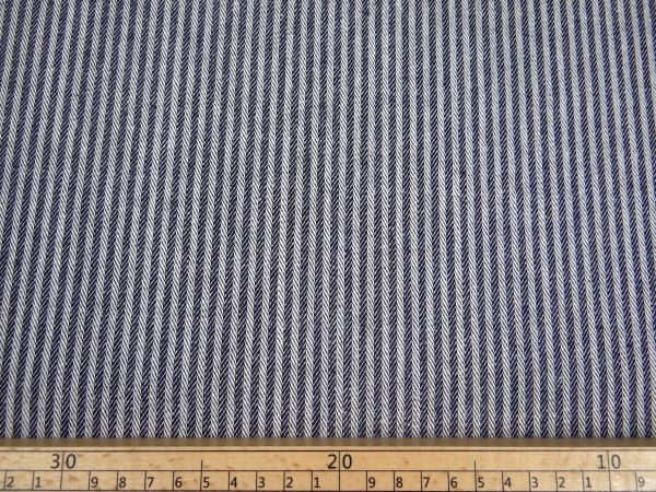 Dekostoff Jacquard, Streifen, navy blue