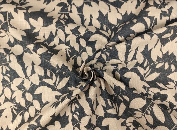 Dekostoff, Blätter, anthrazit