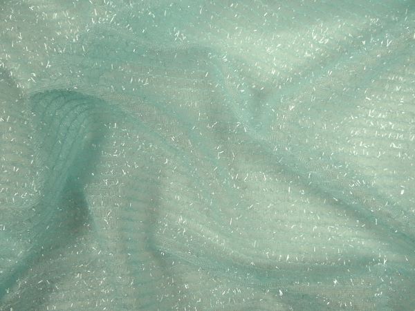 Wirkware, Lurex, türkis /mint