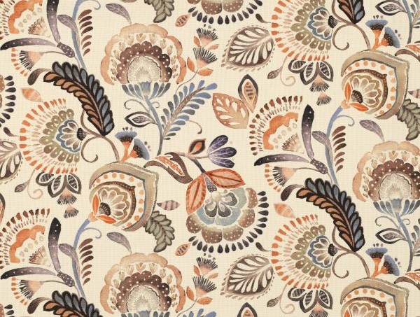 Dekostoff floral ecru 