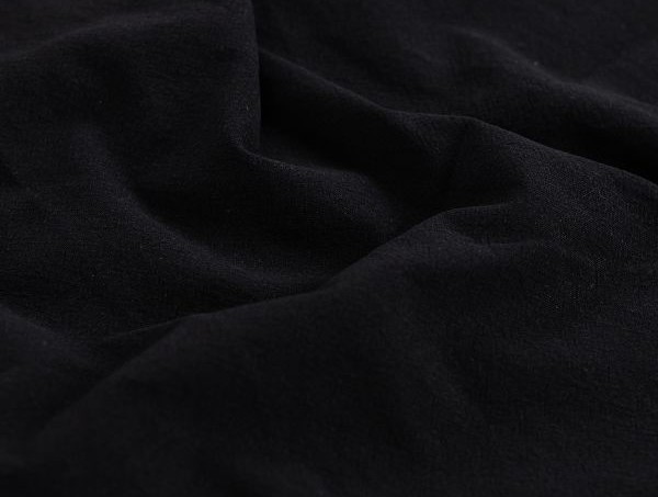 Baumwollstoff, 100 % Baumwolle , sand washed, schwarz Baumwollstoff, 100 % Baumwolle , sand washed, schwarz
