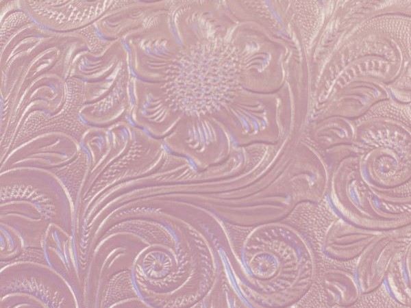 Abschnitt Kunstleder diamant rosa florales Muster