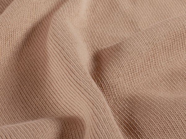Heavy Knit Strickstoff, uni, nude