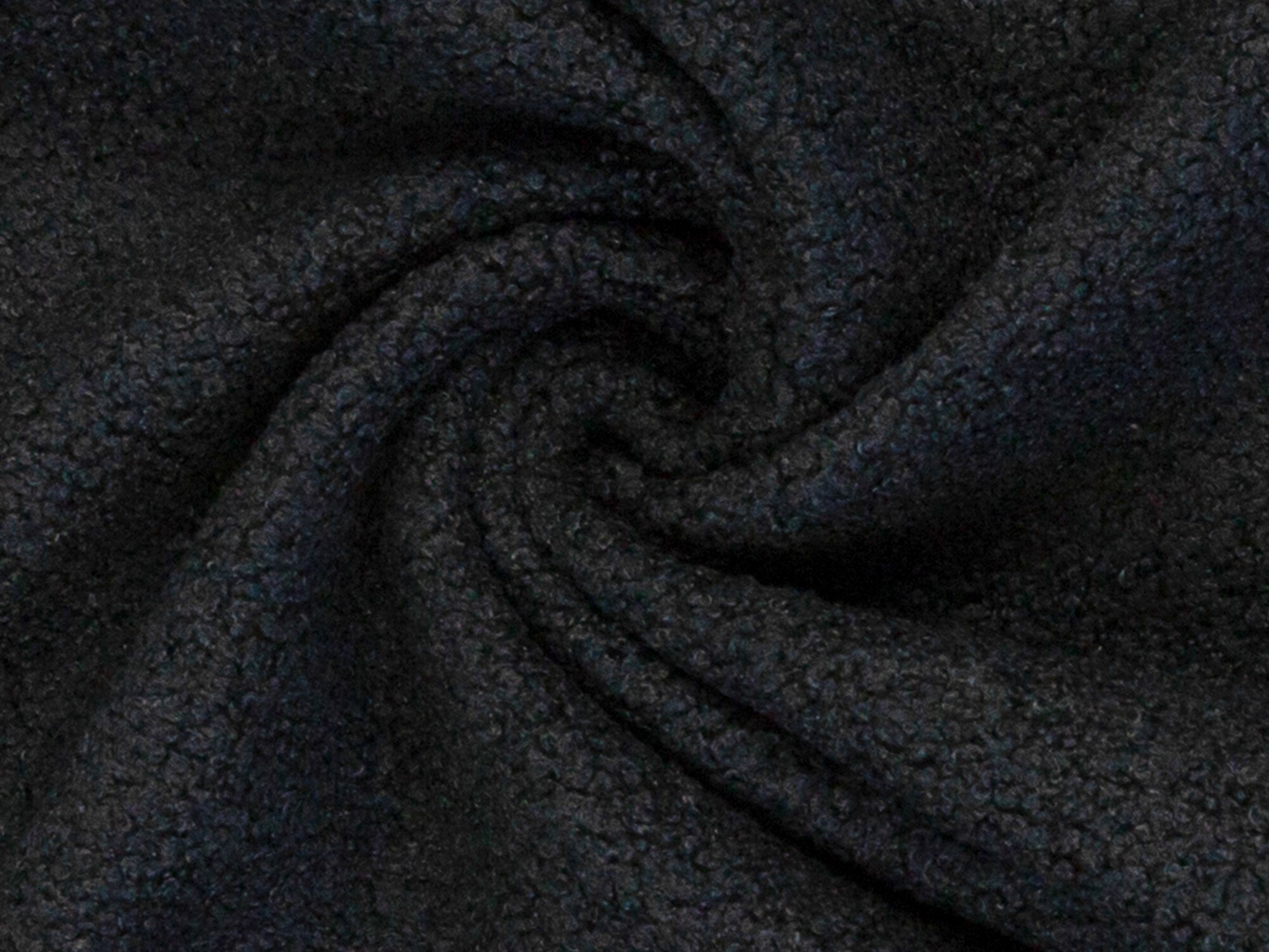 Teddy Boucle uni soft schwarz Teddy Boucle uni soft schwarz