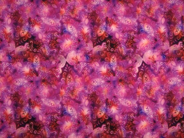 Alpenfleece tie-dye ( Batik) pink