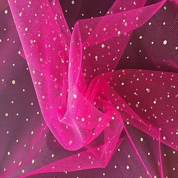 Tüll Pailletten fuchsia Tüll Pailletten fuchsia