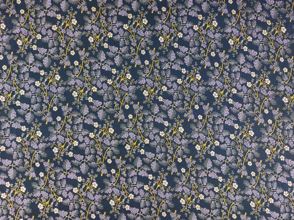 100 % Baumwolle ,blau/flieder, Ranken 100 % Baumwolle ,blau/flieder, Ranken