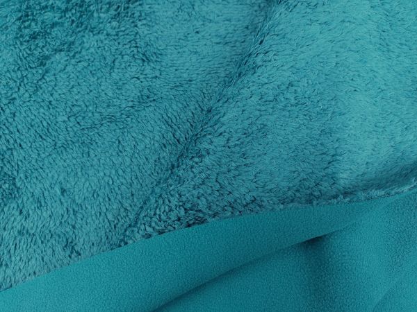 Teddyplüsch/ Fleece double face, petrol Teddyplüsch/ Fleece double face, petrol