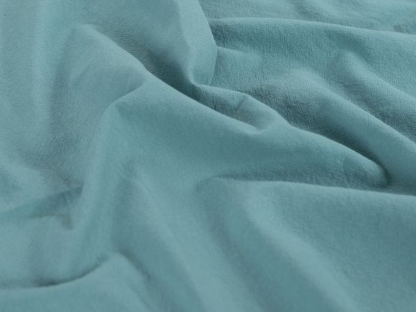 Baumwollstoff, 100 % Baumwolle , sand washed, tiffany