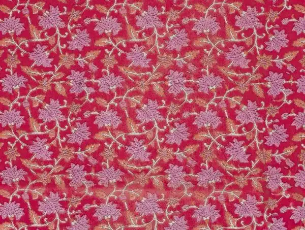  Bluse, Baumwoll- Voile , florales Muster, pink / lila