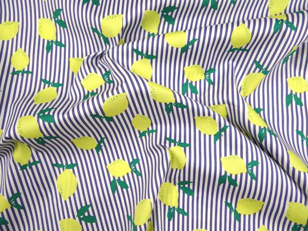  Bluse, Streifen & Zitrone