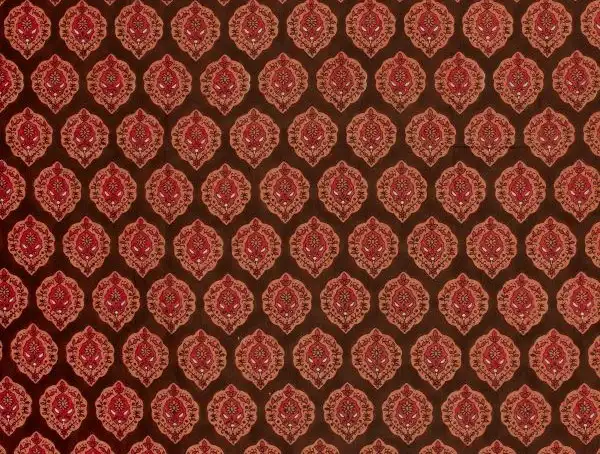  Bluse, Baumwoll-Voile, florale Muster, braun / rot