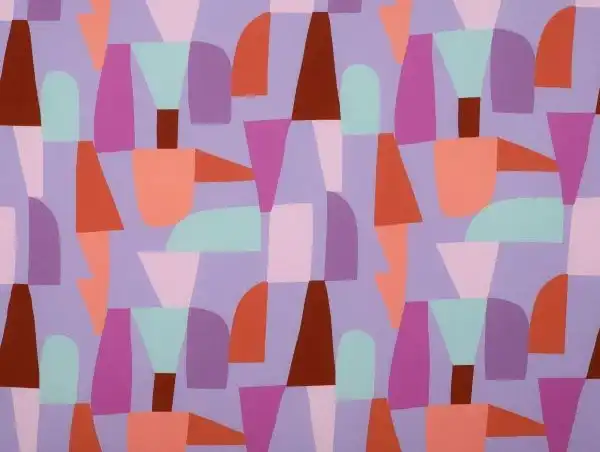 Bluse graphisches Dessin lila Bluse graphisches Dessin lila