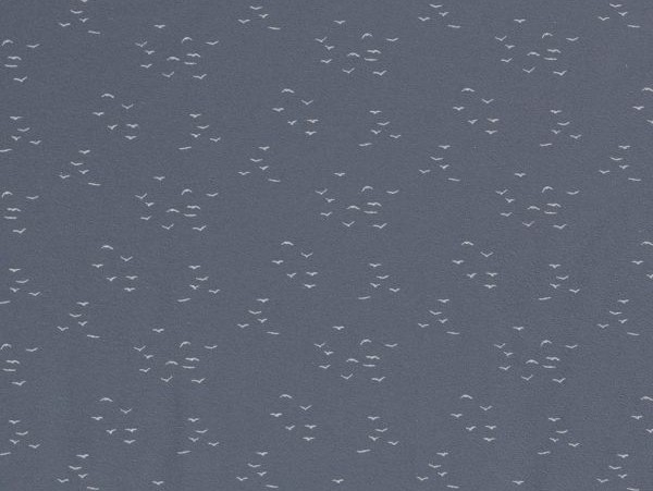 Jersey , Vögel, dusty bleu Jersey , Vögel, dusty bleu