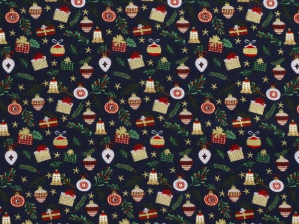 Webstoff Baumwolle , kleine Geschenkpäckchen, marine Webstoff Baumwolle , kleine Geschenkpäckchen, marine