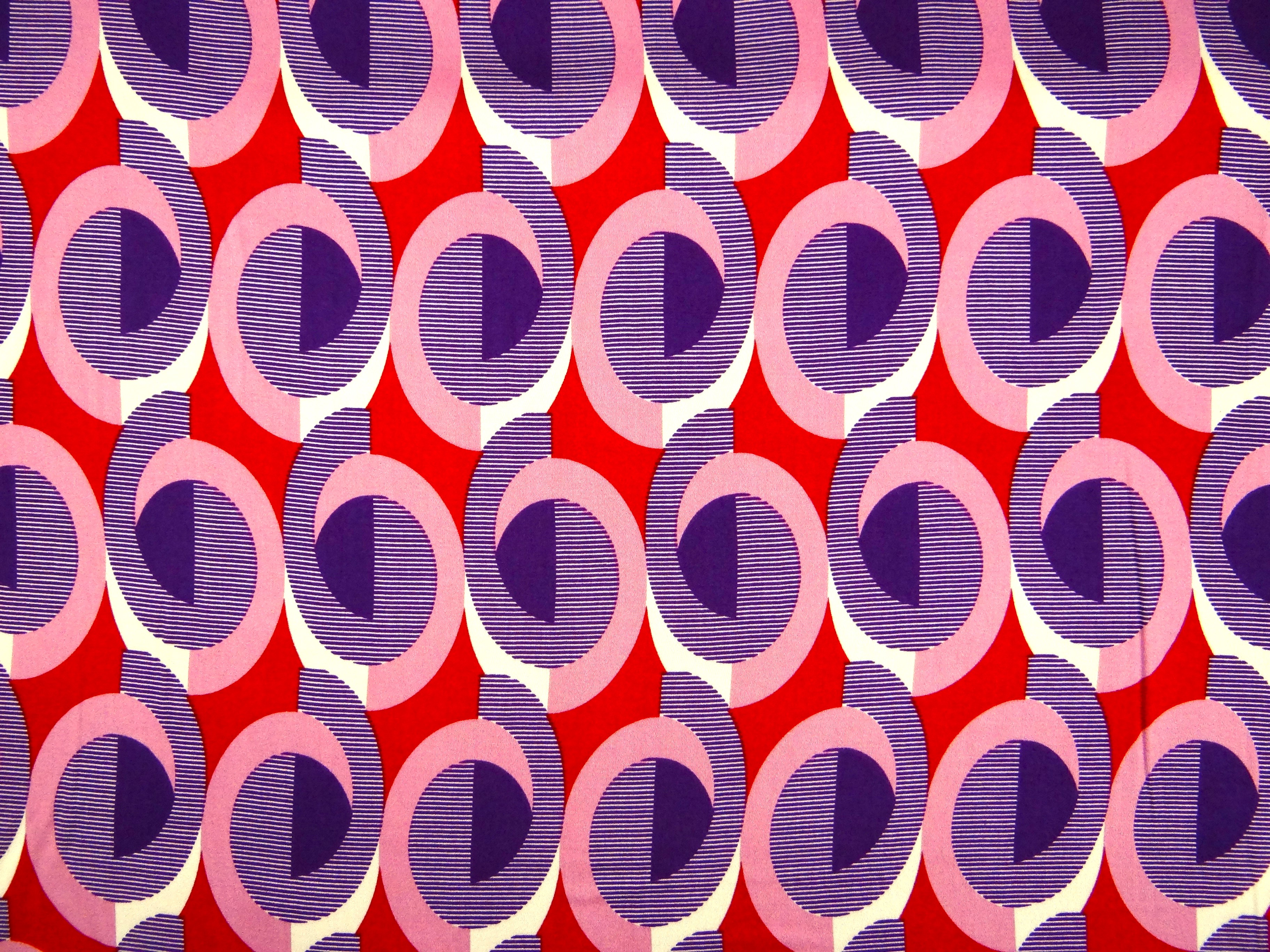 Bluse, Viskose, abstrakt, pink