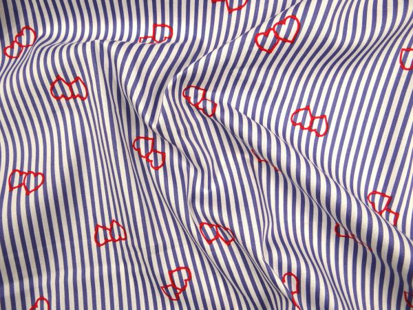  Bluse, Streifen & Herz