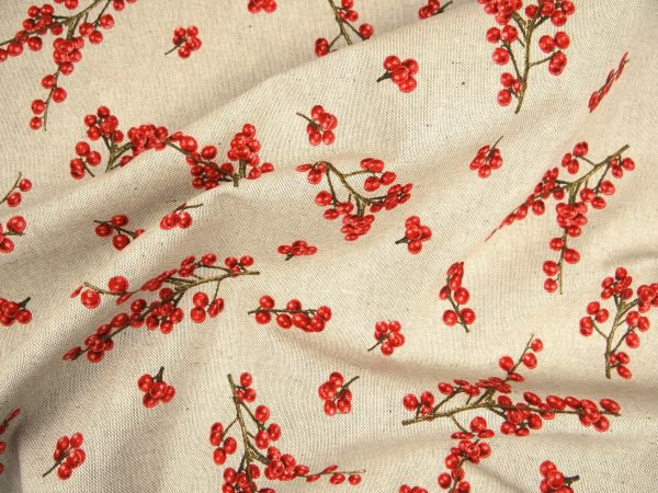 Dekostoff Winter Beere