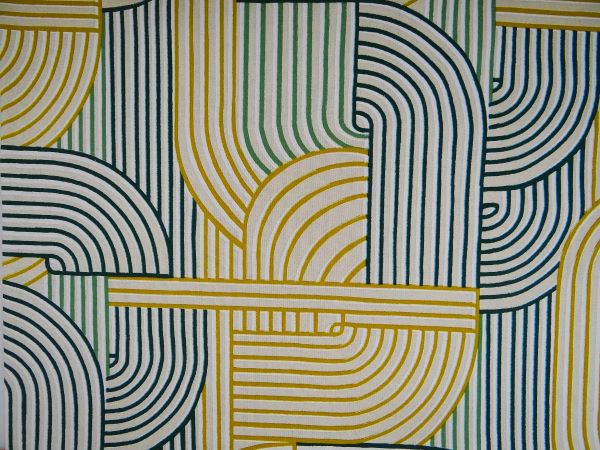 Sto-TLC-410002-abstr-Muster-senf-tanne Dekostoff graphisches Muster senf/grün