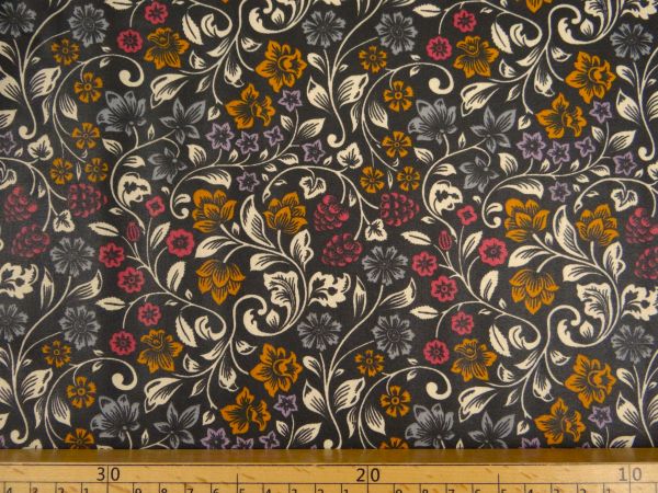 Abschnitt beschichtete Baumwolle, Girlande schwarz