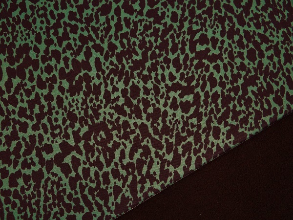 Softshell animalprint schwarz/grün