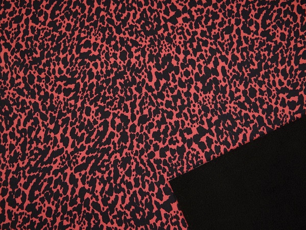 Softshell animalprint schwarz/rot