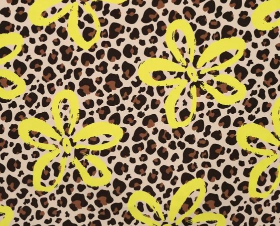 Jersey, French Terry, Animalprint & Neonblume