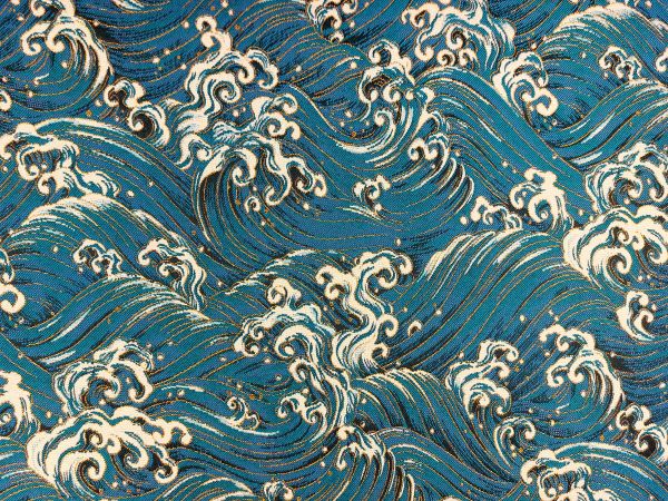 Dekostoff, Gobelin, Wasserwellen Dekostoff, Gobelin, Wasserwellen